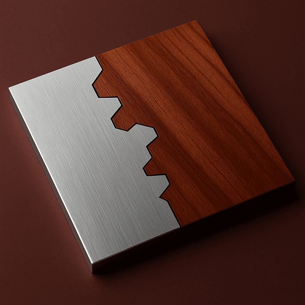 Billet Aluminum & Mahogany — Hybrid